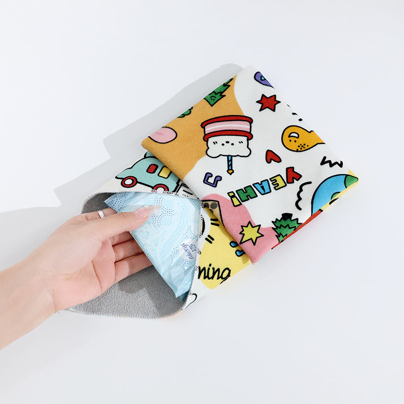 Cloth Portable Hundred Patch Storage Bag Self-adhesive Organizer Storage Bags