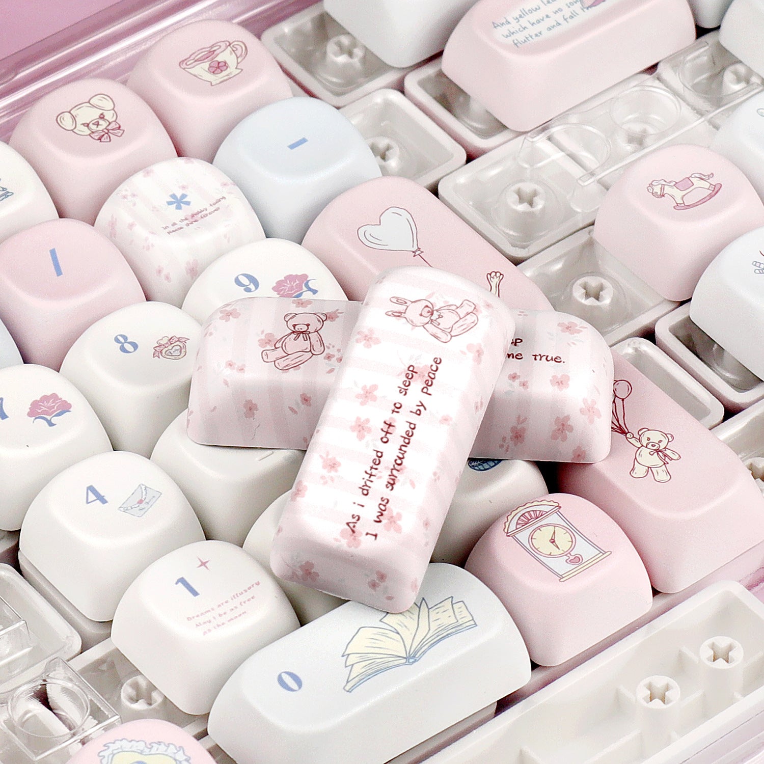 Cute Keycaps For Customizable Mechanical Keyboards, Perfect For Girls