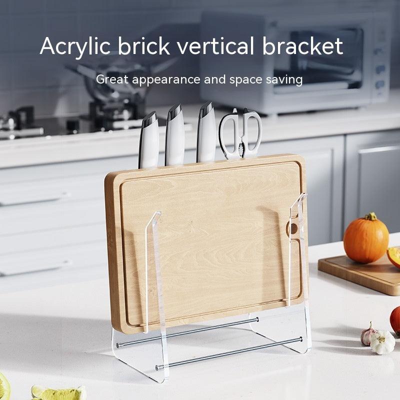 Acrylic Laptop Riser Vertical Storage