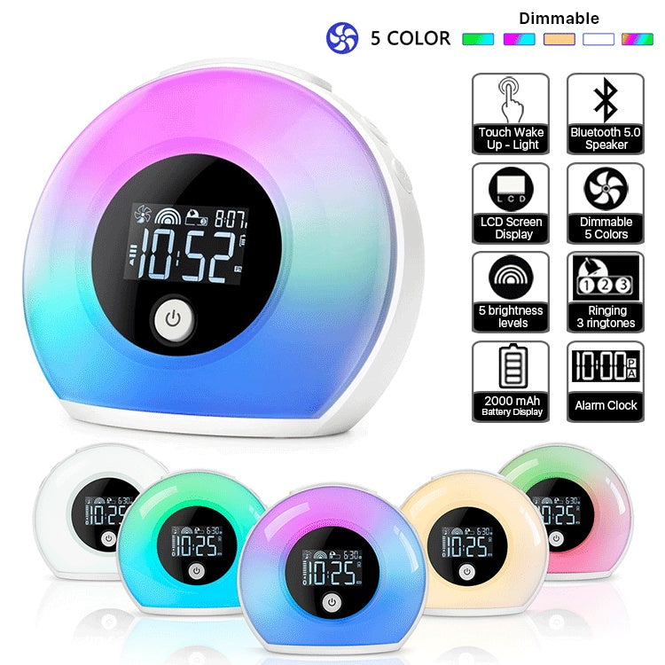 Digital Music Alarm Clock | Bluetooth 5.0 LED Speaker