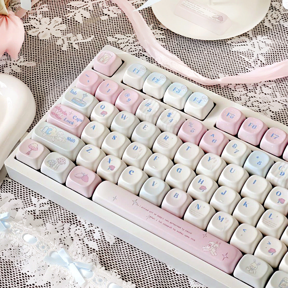 Cute Keycaps For Customizable Mechanical Keyboards, Perfect For Girls