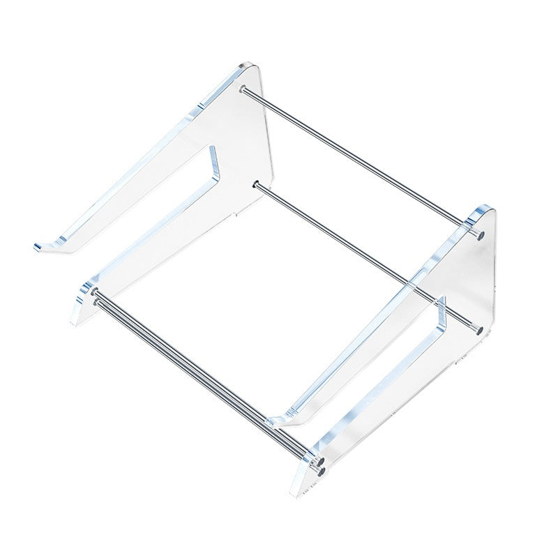 Acrylic Laptop Riser Vertical Storage