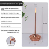 LED Candle Charging Restaurant Bar Lamp Desktop Decoration Atmosphere Touch Night Light Led Desk Lamps Candlelight Table Lamp