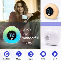 Digital Music Alarm Clock | Bluetooth 5.0 LED Speaker