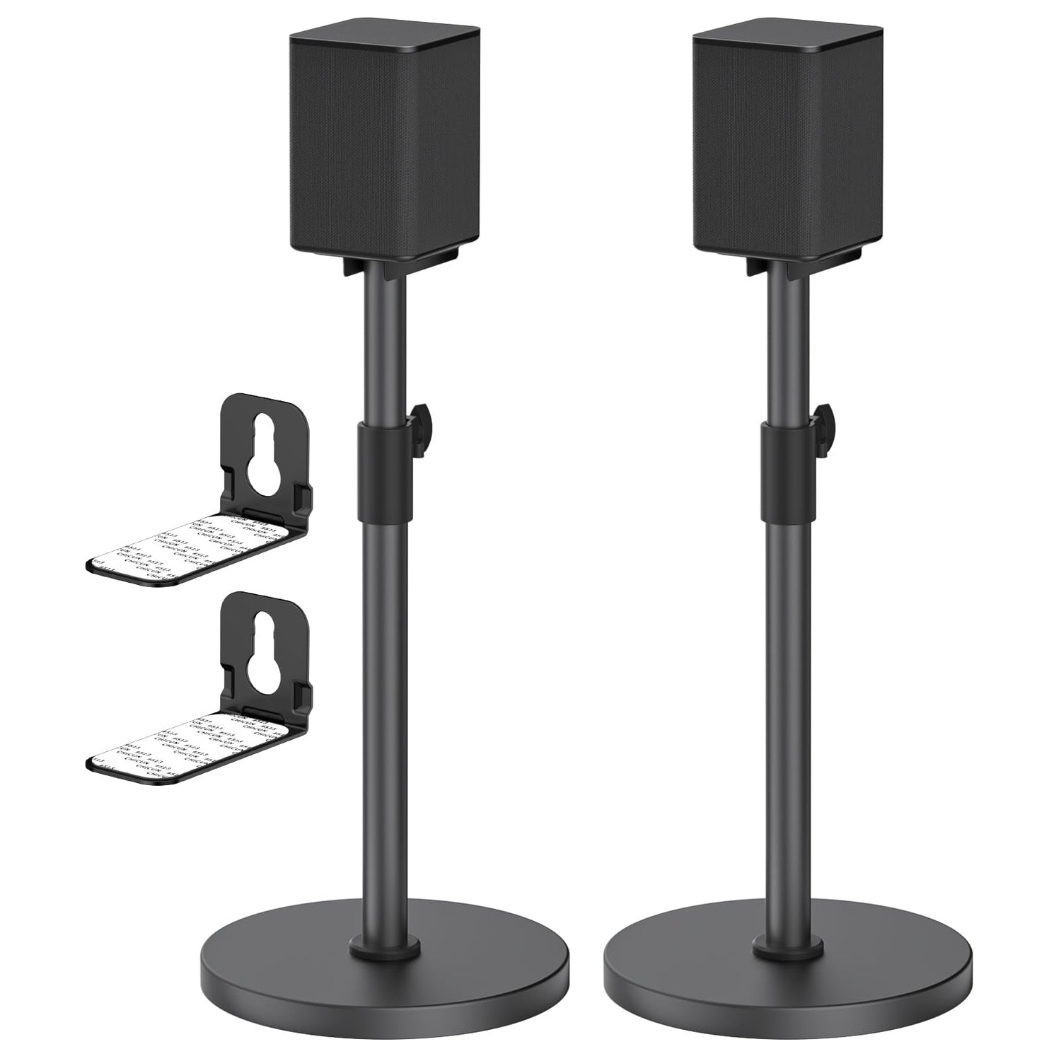 Heavy-duty Speaker Stands Pair for LG Speaker Stands with LG Soundbar Mount - Height Adjustable Floor Speaker Stands for LG Surround Sound Speaker Stands SPQ8-S S95QR 578S1-S S78S2-S S65S3-S S55TR