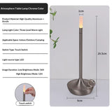 LED Candle Charging Restaurant Bar Lamp Desktop Decoration Atmosphere Touch Night Light Led Desk Lamps Candlelight Table Lamp